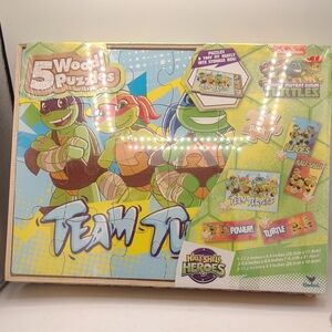 Nickelodeon Teenage Mutant Ninja Turtles Wooden Puzzles - Green and Yellow